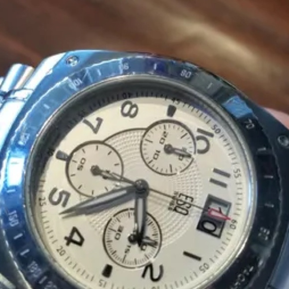 Movado ESQ E5414 7301091 Stainless Steel Swiss Quartz Chronograph Men’s Watch - Picture 7 of 9